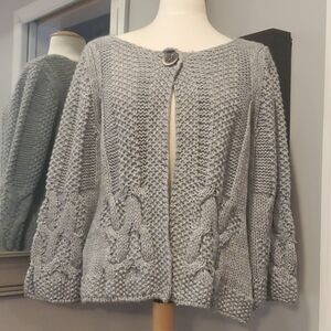 Silvia Novelli Grey Cardigan Size L